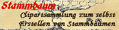 Clipart-Sammlung grafischer Elemente zum selber anfertigen von Stammb&auml;umen